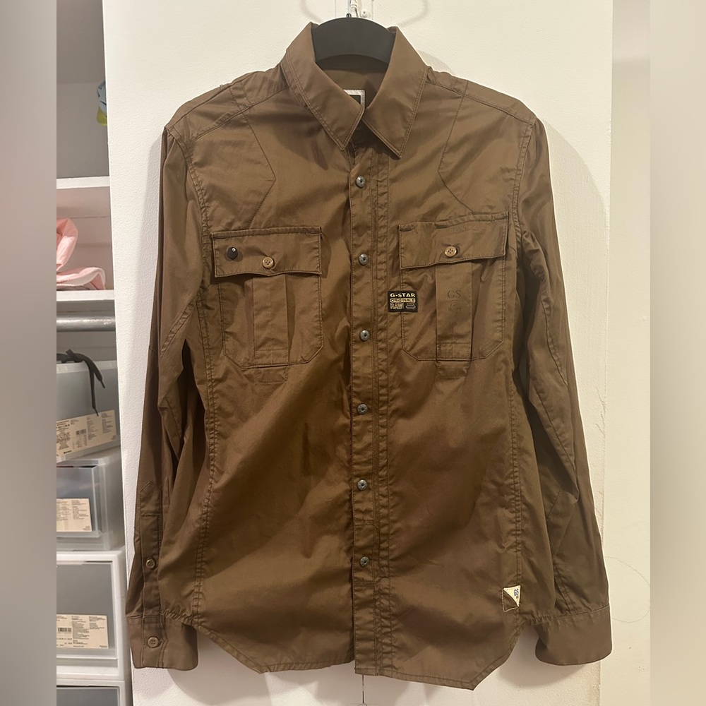 G-STAR Men’s Magnum Police Button-Up Shirt
